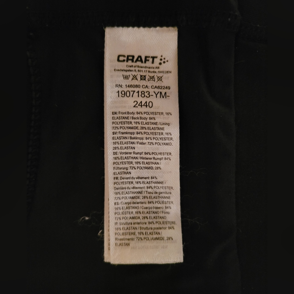 Craft Black Racerback Running Sports Bra – Women’s Small - Picture 4 of 6
